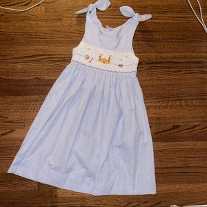 orient expressed beach sandcastle smocked dress